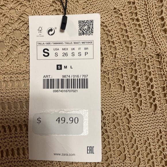 Zara sleeveless midi lace dress with underlay slip - Picture 2 of 14